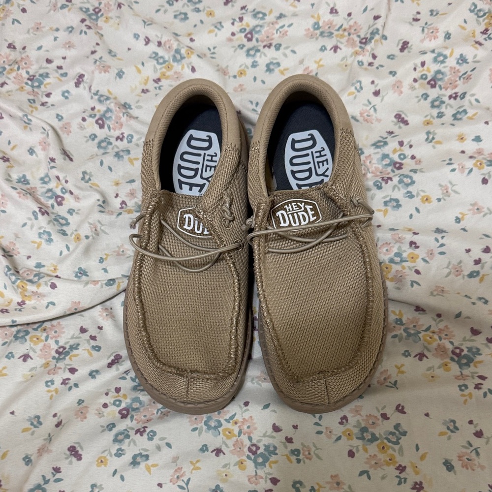 Hey Dude tan brand new never worn no tags though
